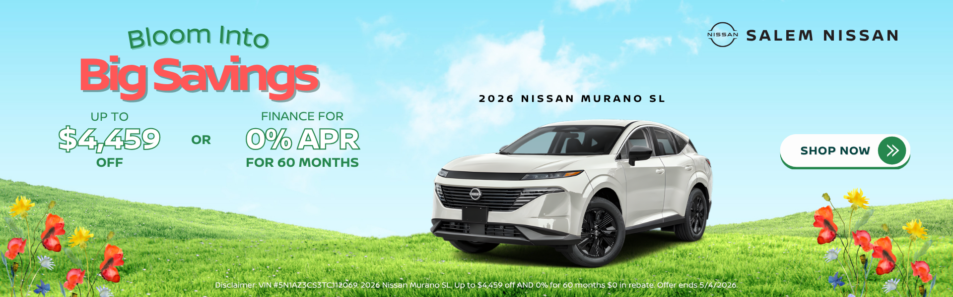 2026 Nissan Murano April Specials