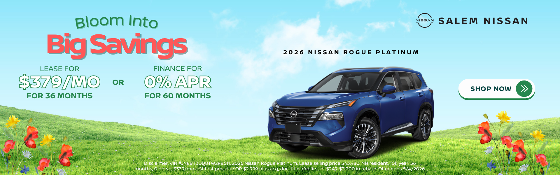 2026 Nissan Rogue April Specials