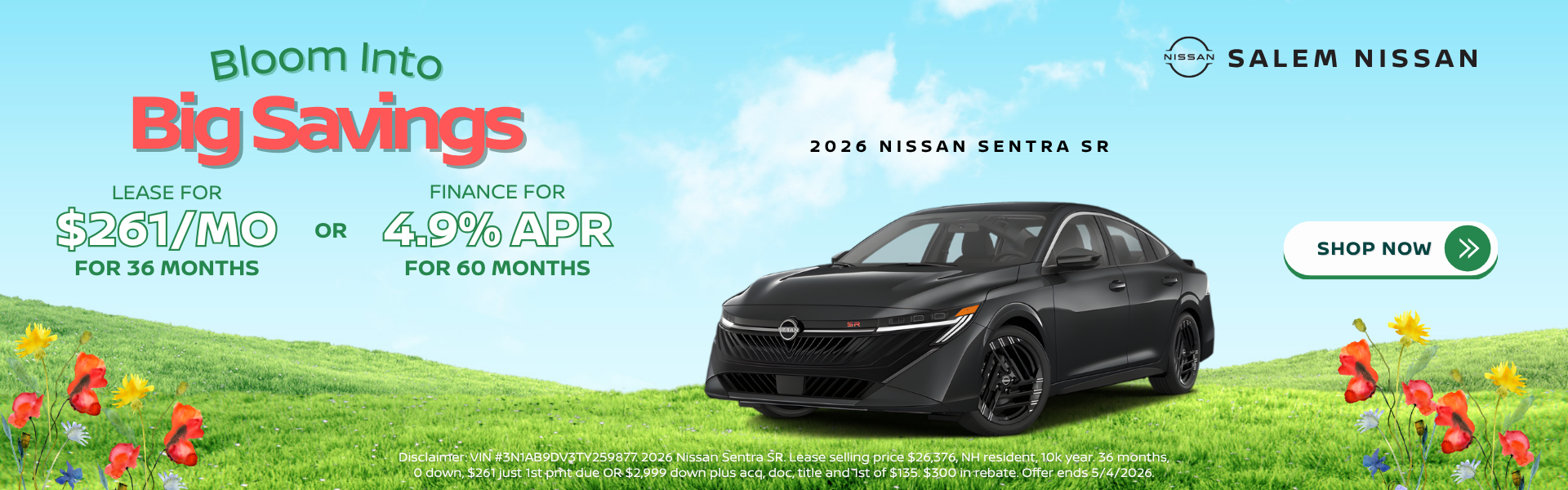 2026 Nissan Sentra April Specials
