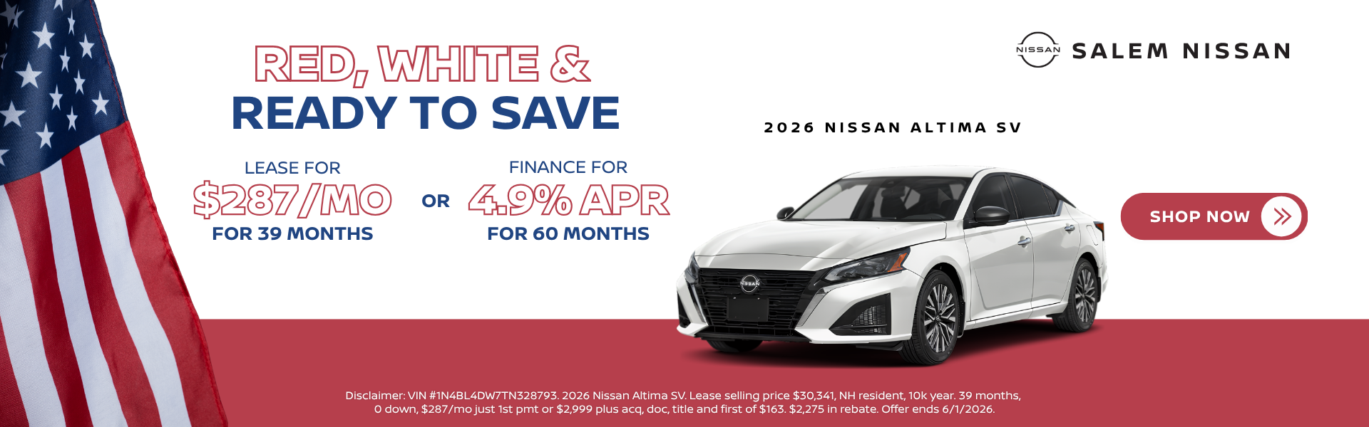 2026 Nissan Altima Specials