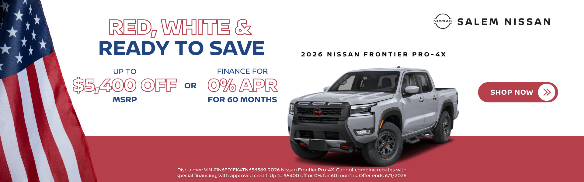 2026 Nissan Frontier Specials