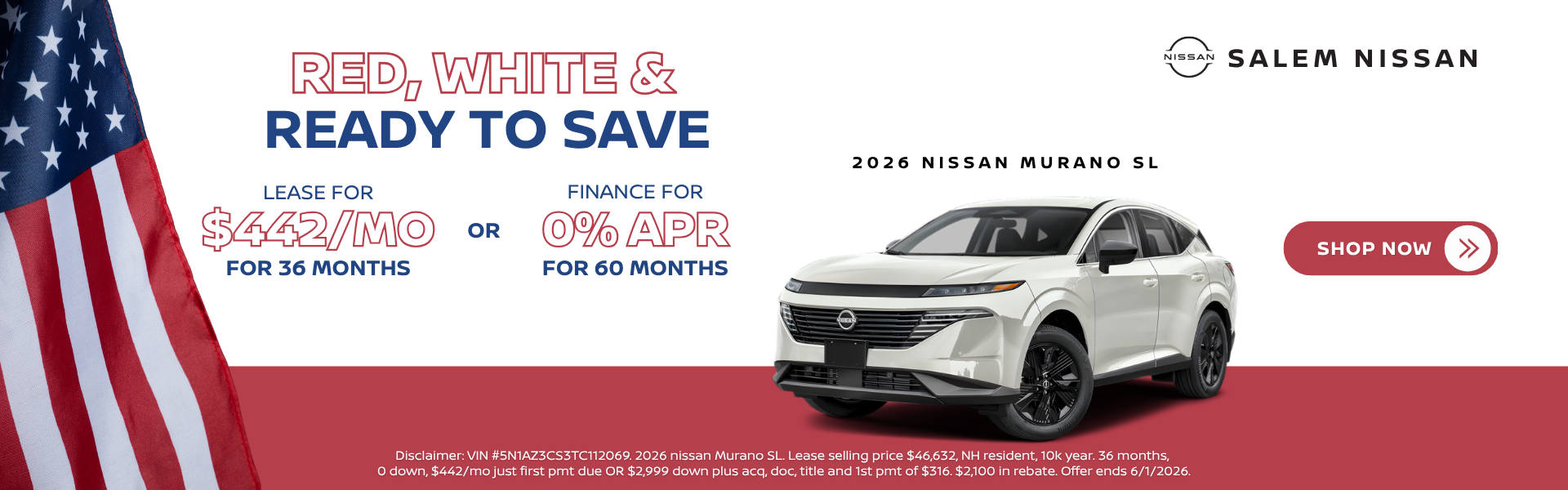 2026 Nissan Murano Specials