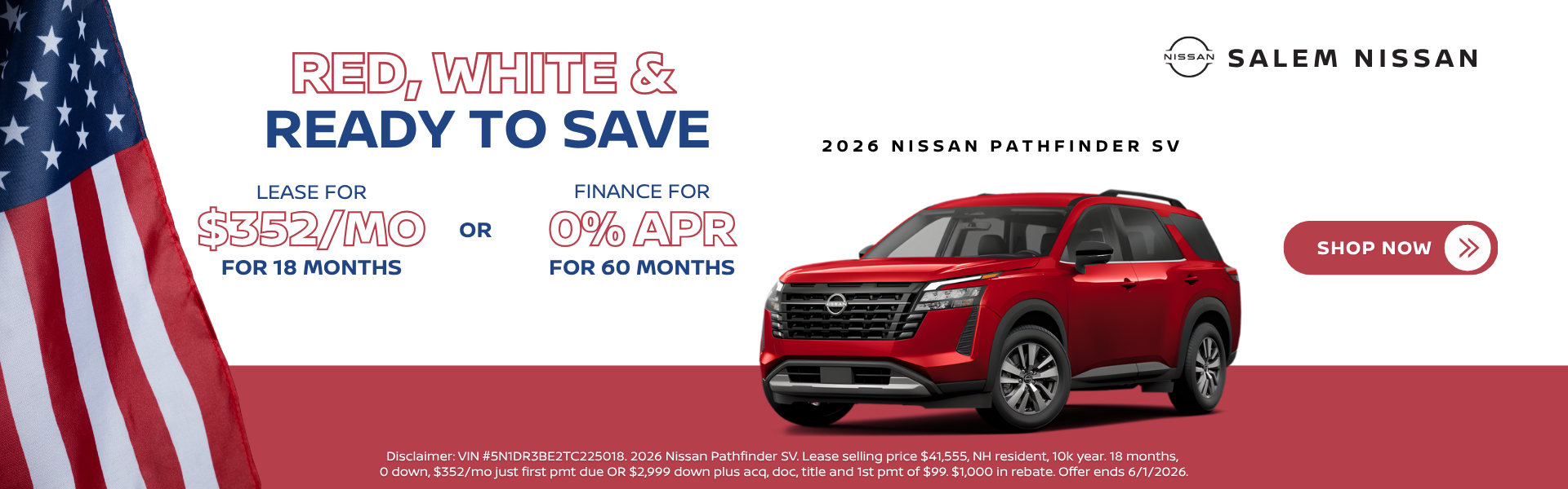 2026 Nissan Pathfinder Specials