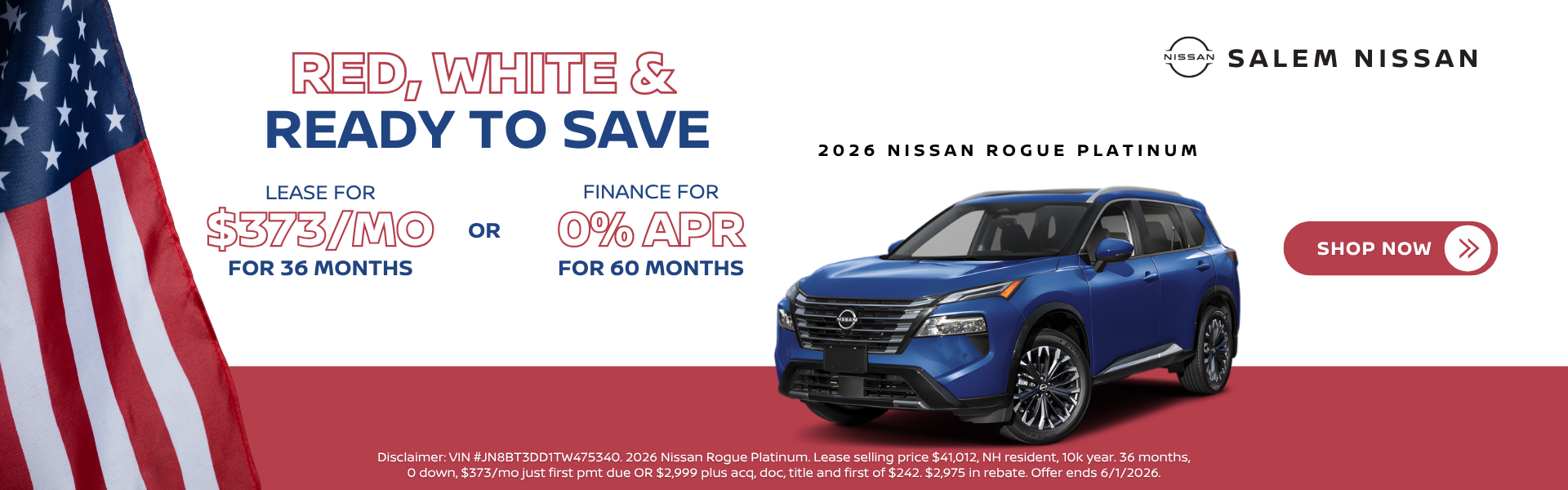 2026 Nissan Rogue Platinum Specials